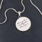 Believe in Yourself Engraved Necklace