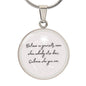 Believe in Yourself Engraved Necklace