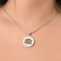 Loving and accepting yourself - Engraved Circle necklace