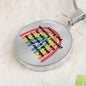 Loving and accepting yourself - Engraved Circle necklace
