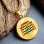 Loving and accepting yourself - Engraved Circle necklace