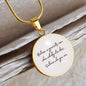 Believe in Yourself Engraved Necklace