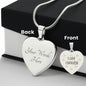 I'm Enough - Engraved Heart Necklace