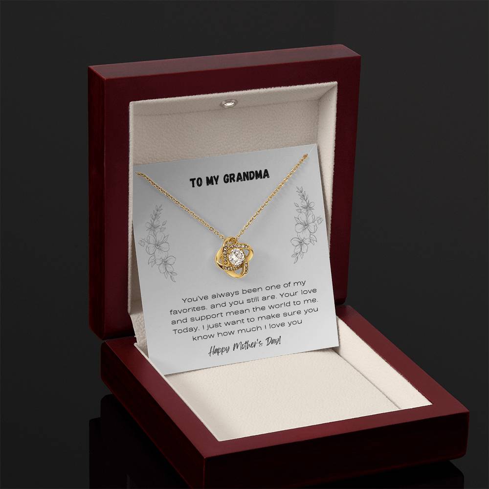 To Grandma - Love Knot Necklace