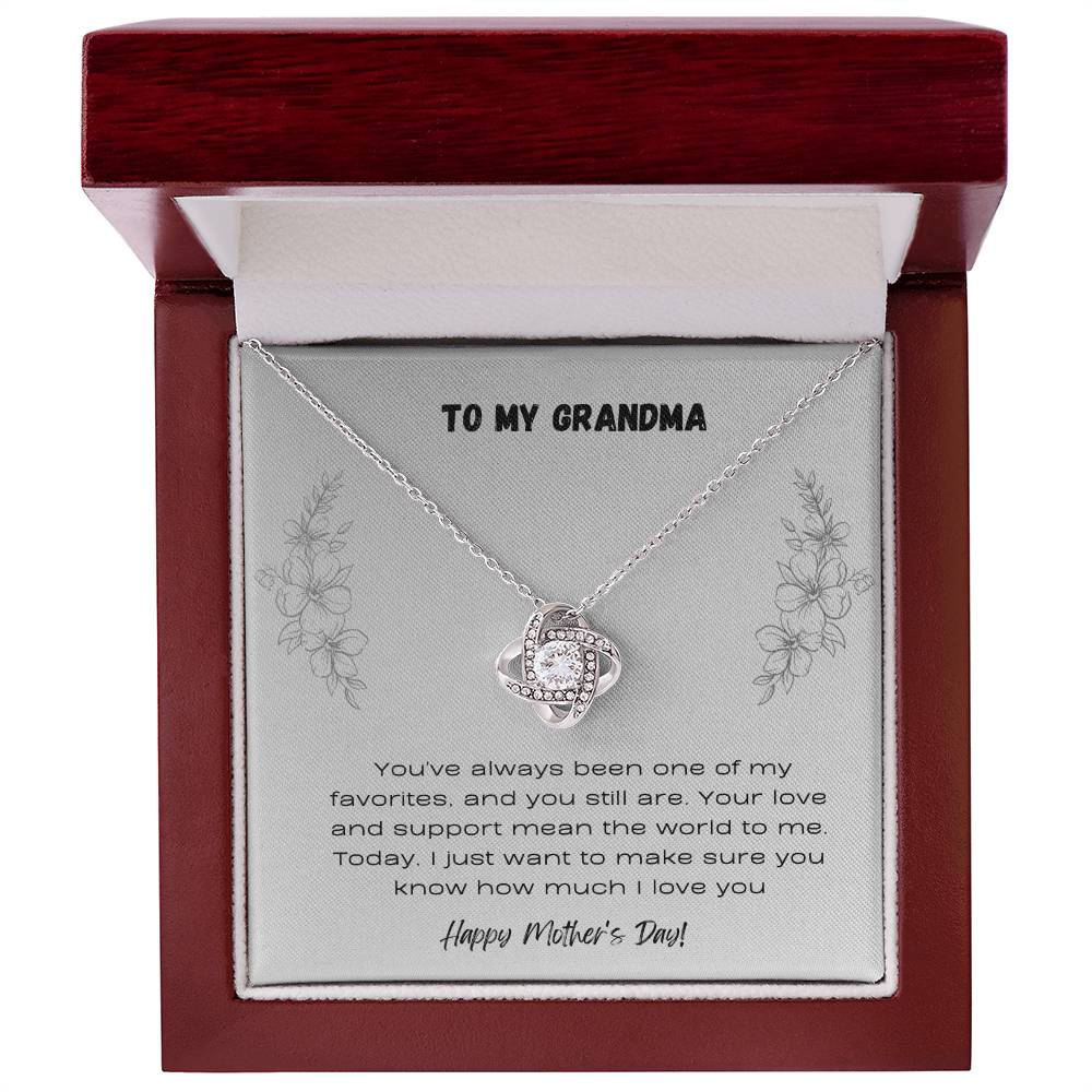 To Grandma - Love Knot Necklace