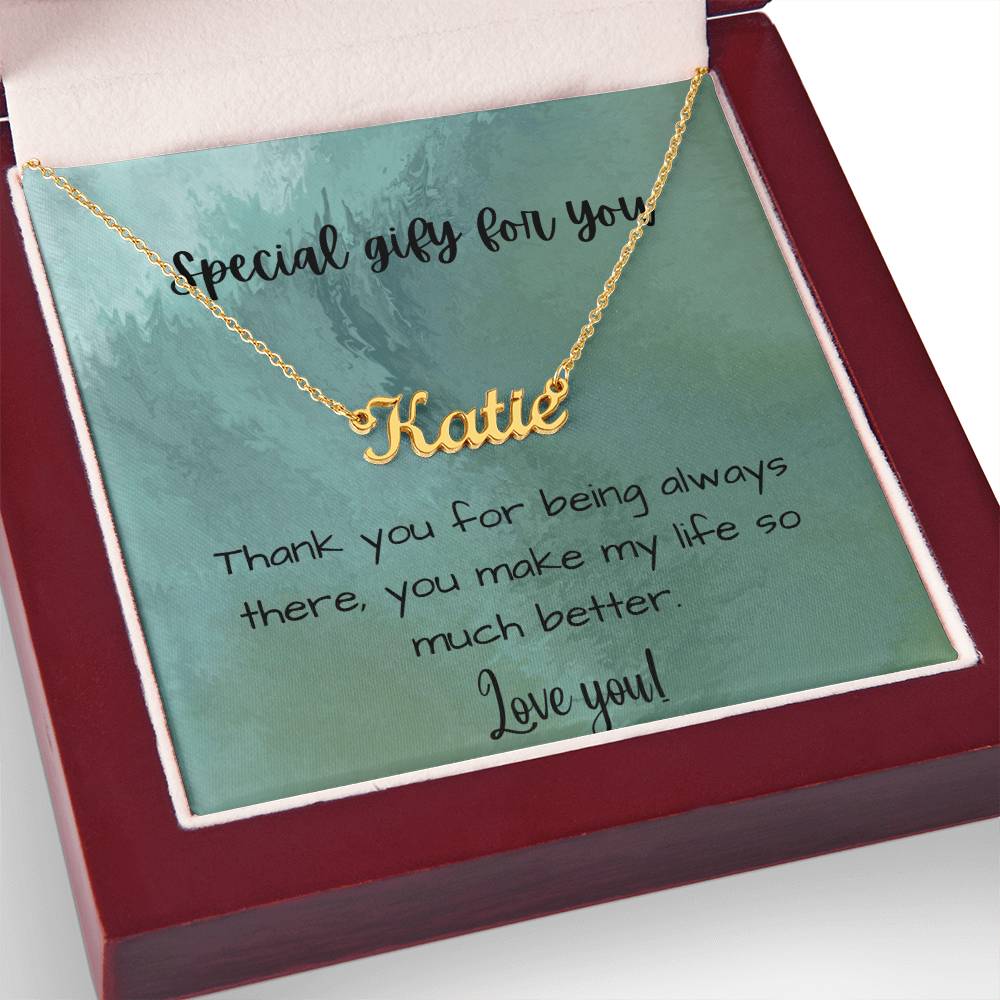 Special gift for her - Personalized Name Necklace!!