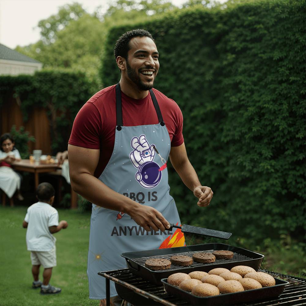 Apron: BBQ is life Anywhere