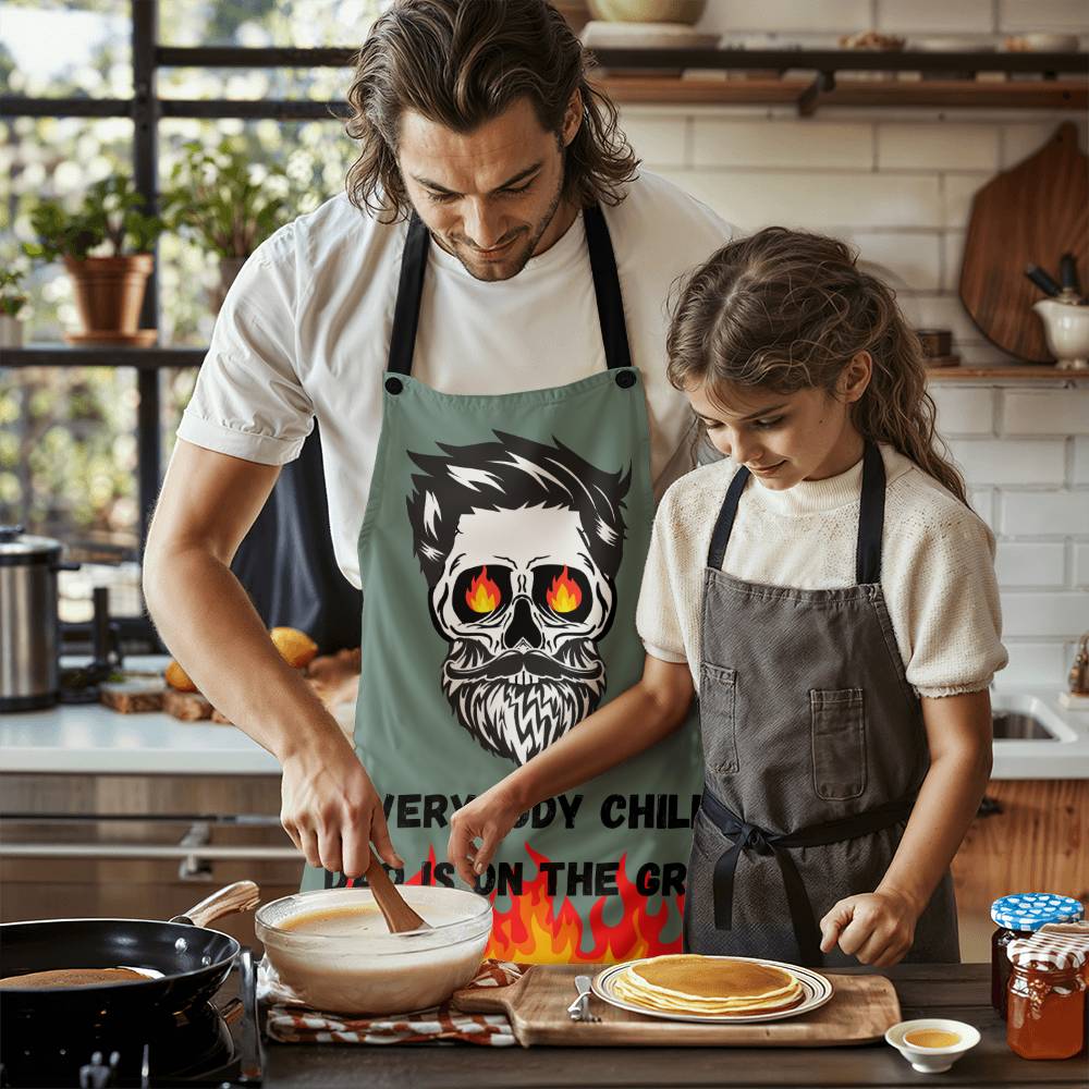 Apron: Dad is on the grill