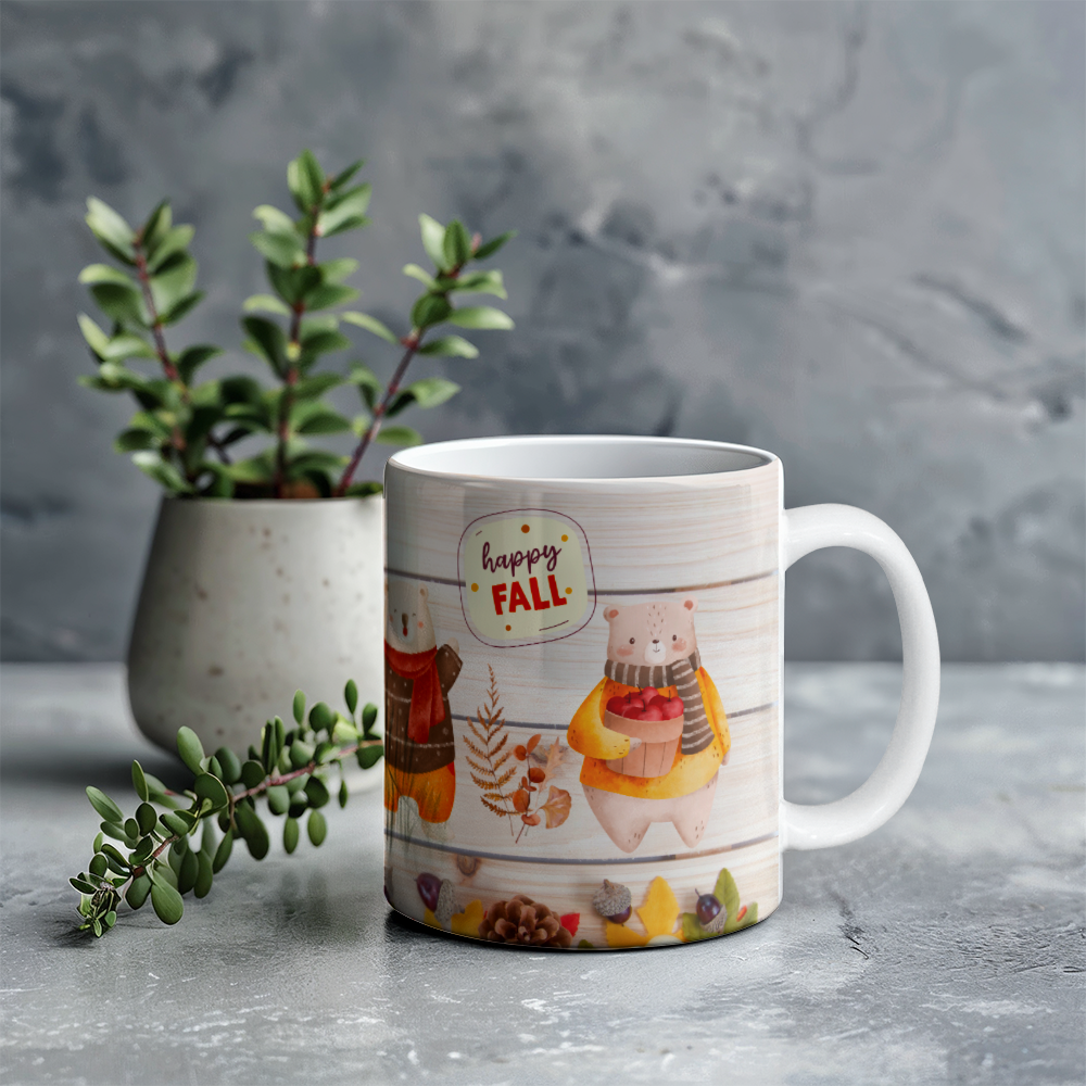 Happy fall - Ceramic Mug 11 oz