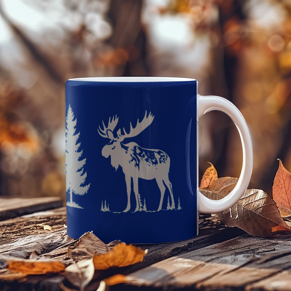 Moose/Bear - Ceramic Mug 11 oz