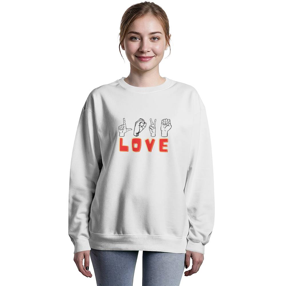 Love sign - Unisex Crewneck Sweatshirt