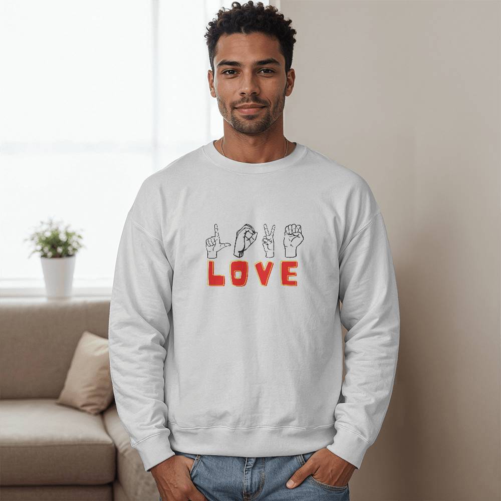 Love sign - Unisex Crewneck Sweatshirt