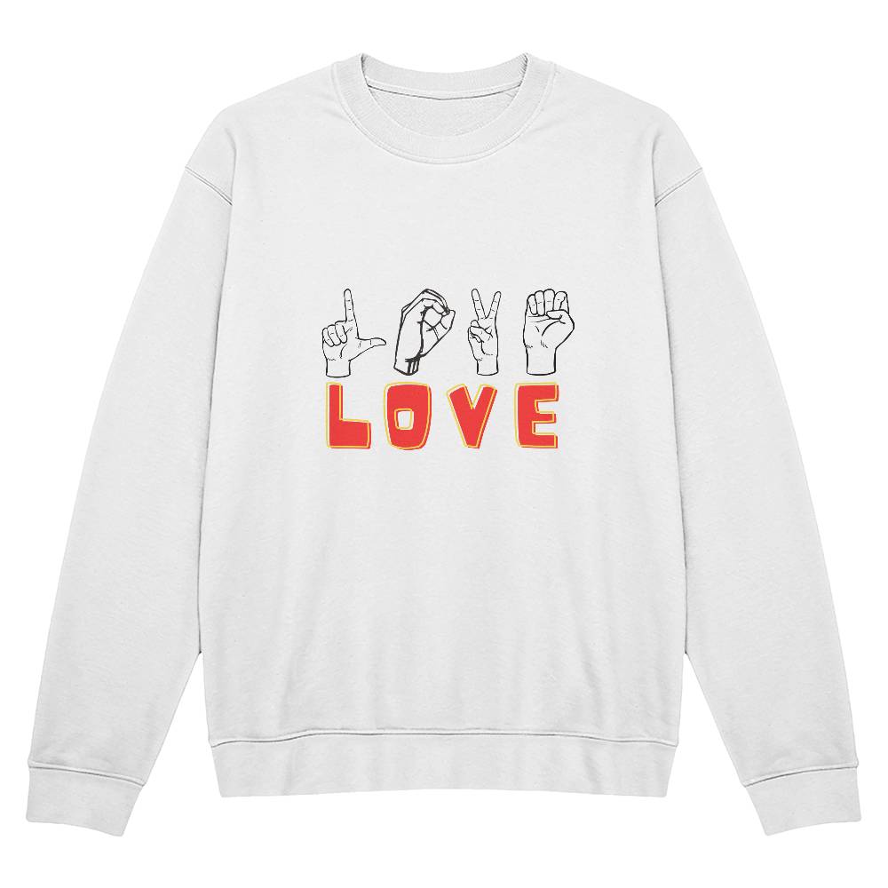 Love sign - Unisex Crewneck Sweatshirt