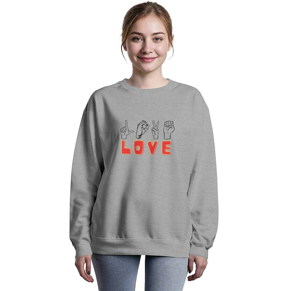 Love sign - Unisex Crewneck Sweatshirt