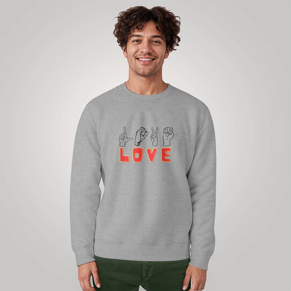 Love sign - Unisex Crewneck Sweatshirt