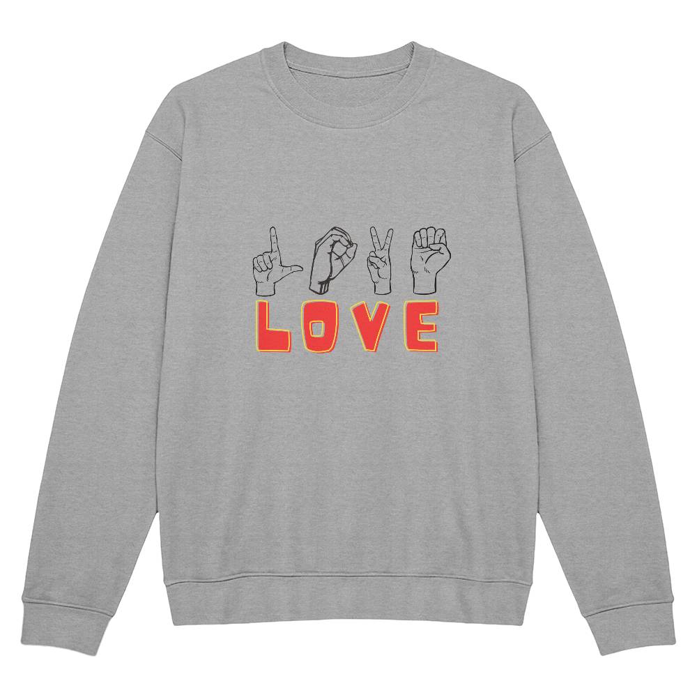 Love sign - Unisex Crewneck Sweatshirt