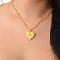 I'm Enough - Engraved Heart Necklace