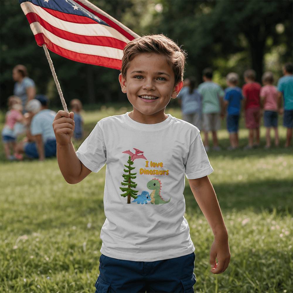Love Dinosaurs - Unisex Youth T-Shirt