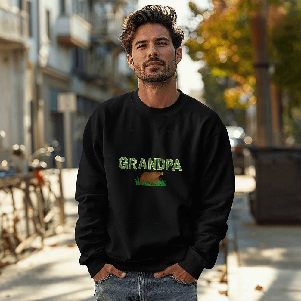 Grandpa Bear Crewneck Sweatshirt