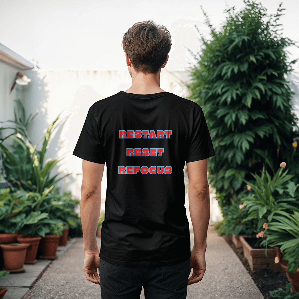 Restart - Reset - Refocus Unisex T-shirt