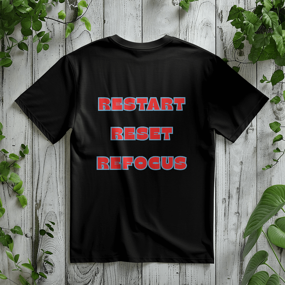 Restart - Reset - Refocus Unisex T-shirt