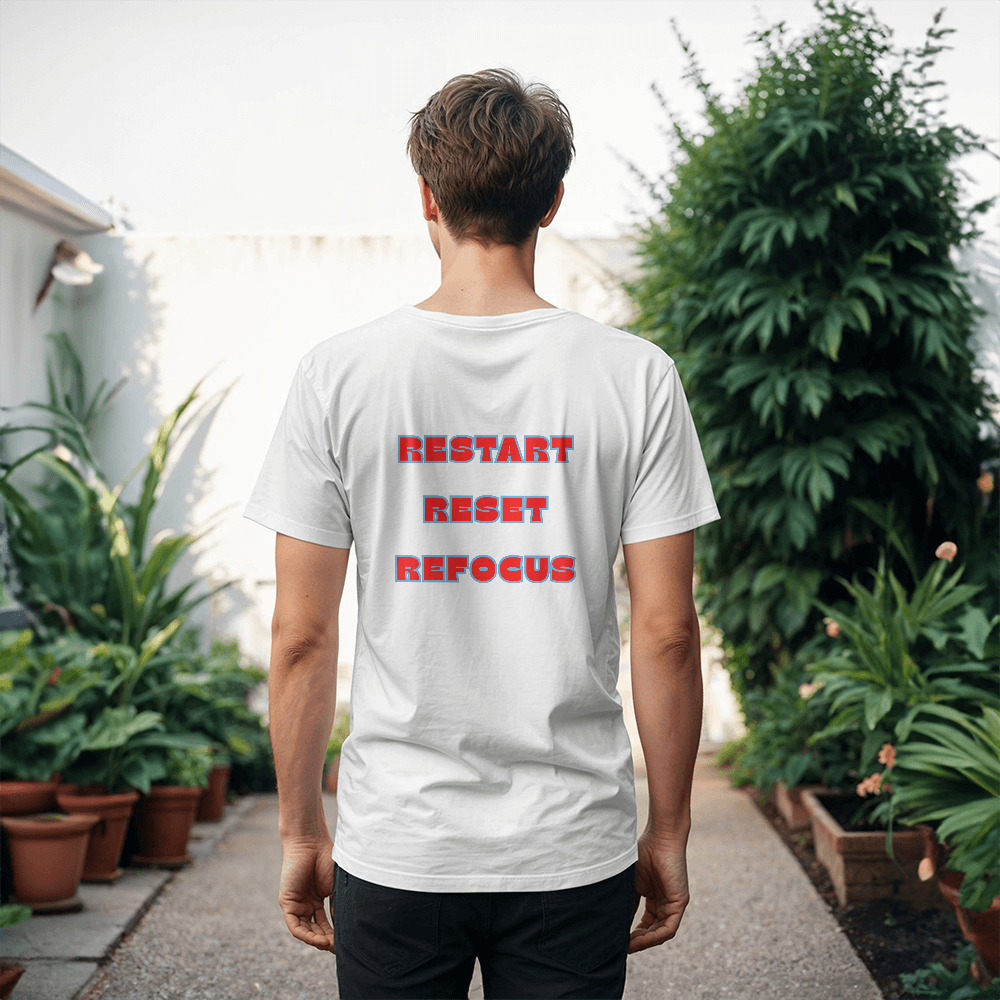 Restart - Reset - Refocus Unisex T-shirt
