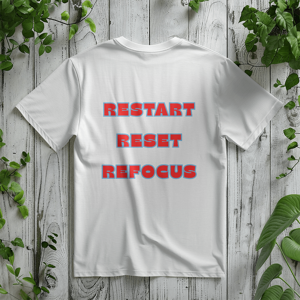 Restart - Reset - Refocus Unisex T-shirt