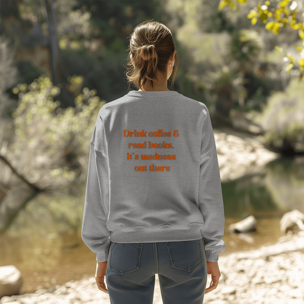 Coffee & Books Unisex Crewneck Sweatshirt