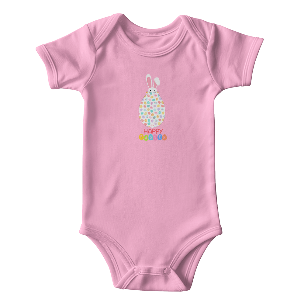 Happy Easter Short Sleeve Baby Bodysuit