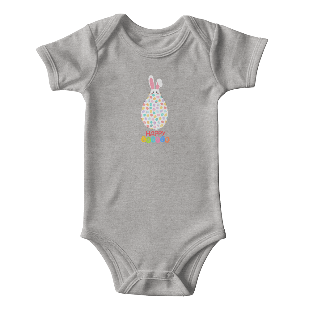 Happy Easter Short Sleeve Baby Bodysuit
