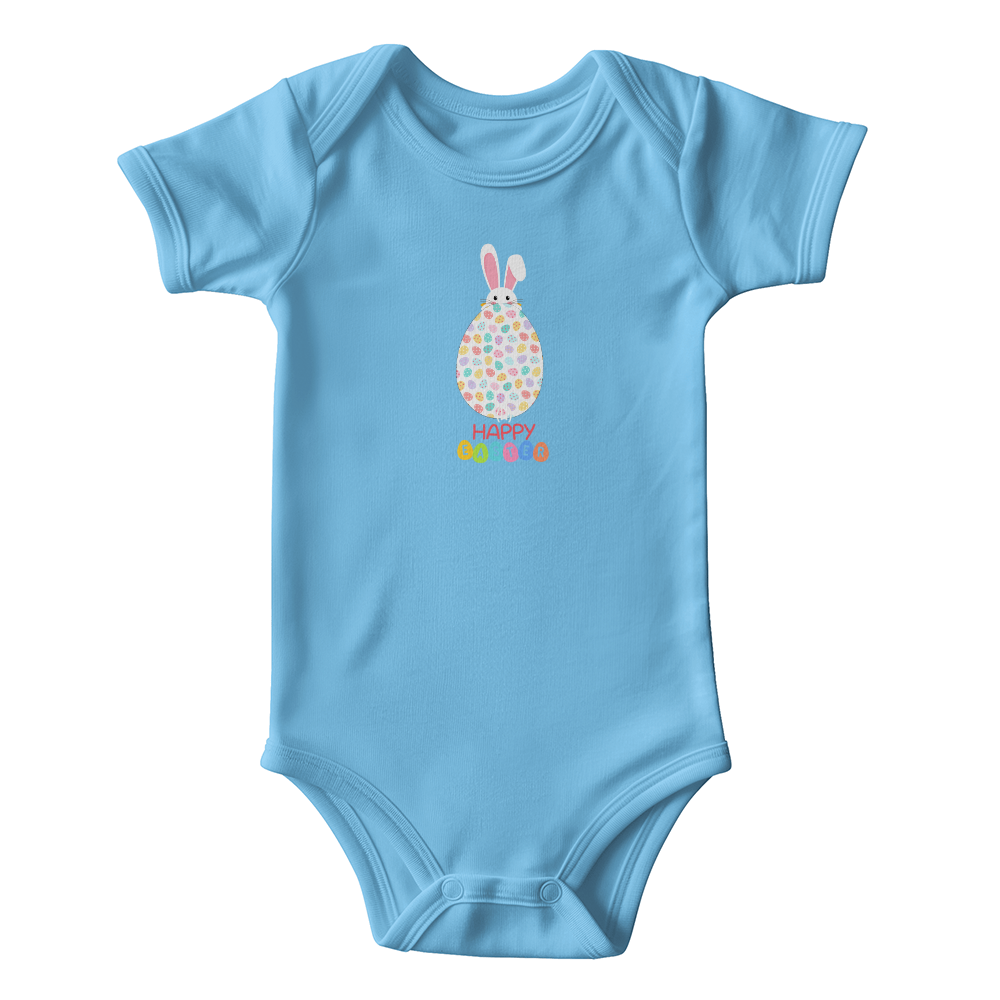 Happy Easter Short Sleeve Baby Bodysuit