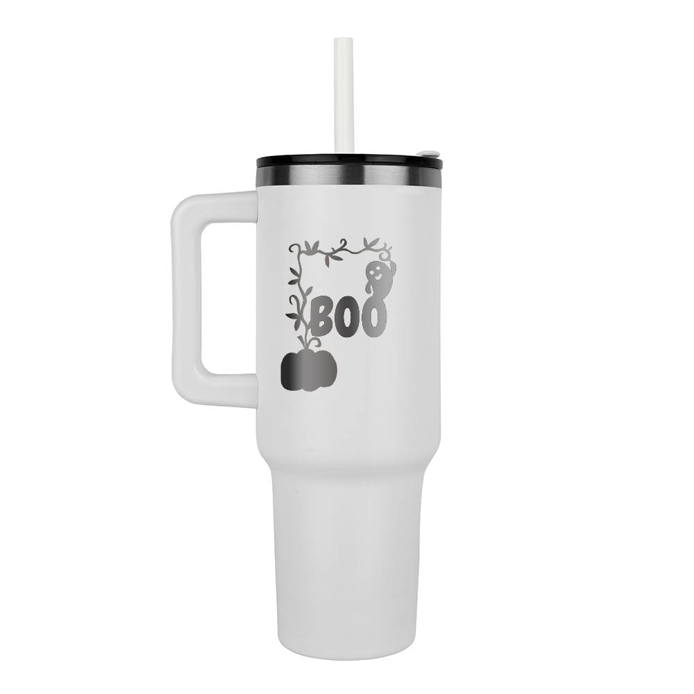 Boo Laser Engraved Tumbler