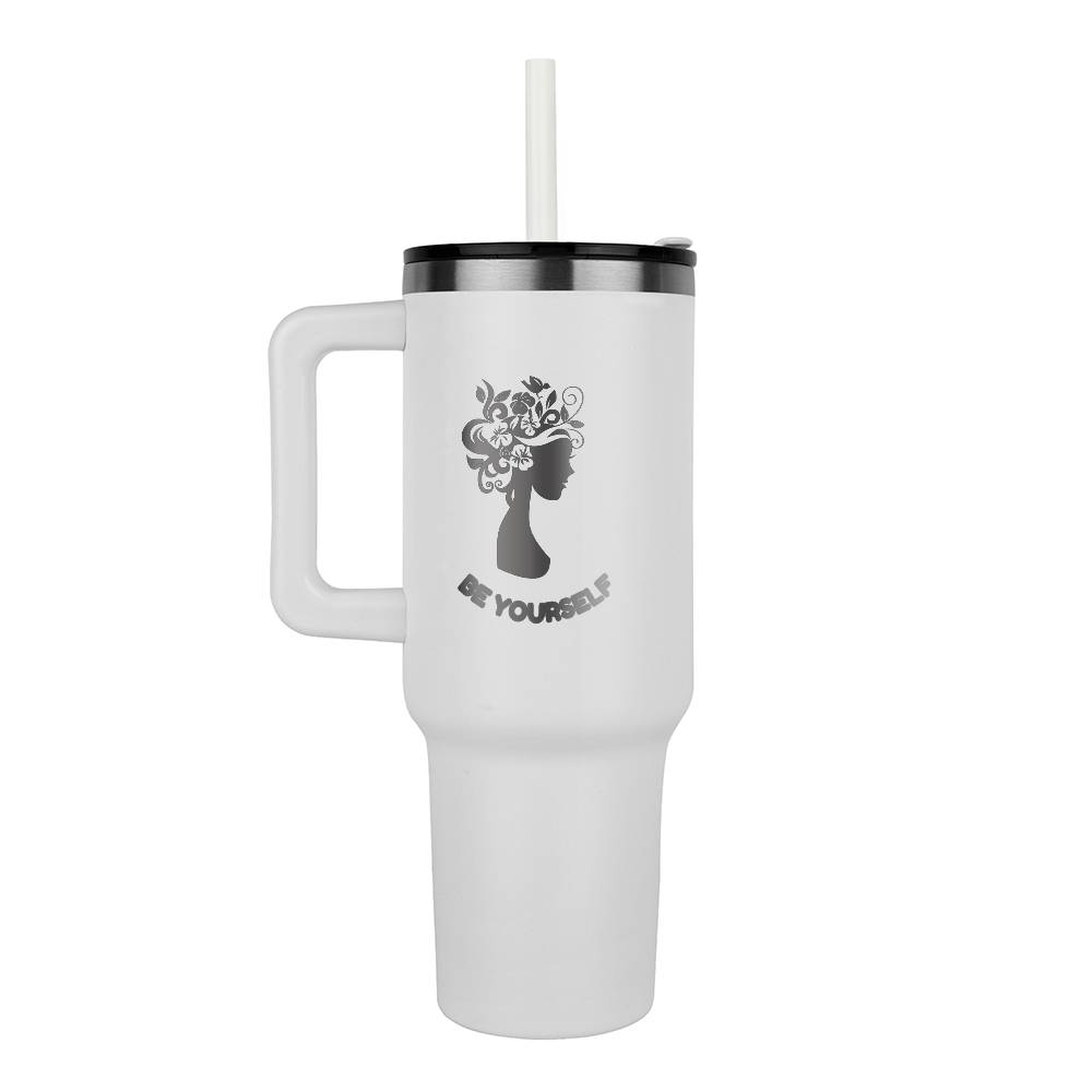 Be Yourself Laser Engraved Tumbler