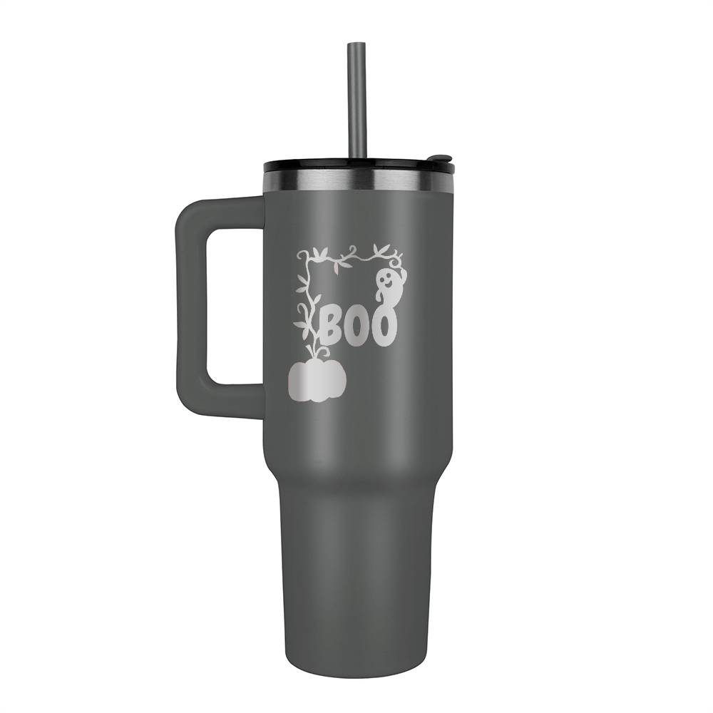 Boo Laser Engraved Tumbler