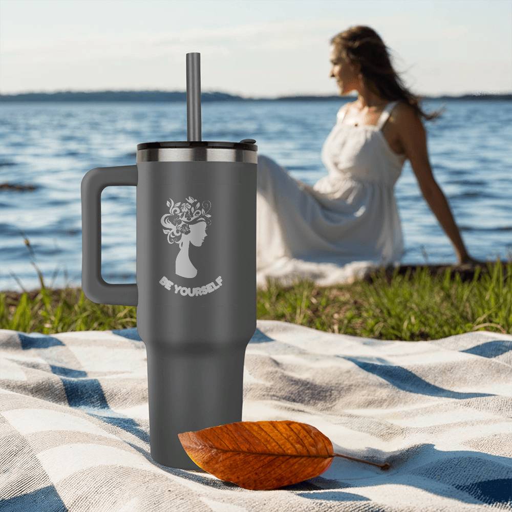Be Yourself Laser Engraved Tumbler
