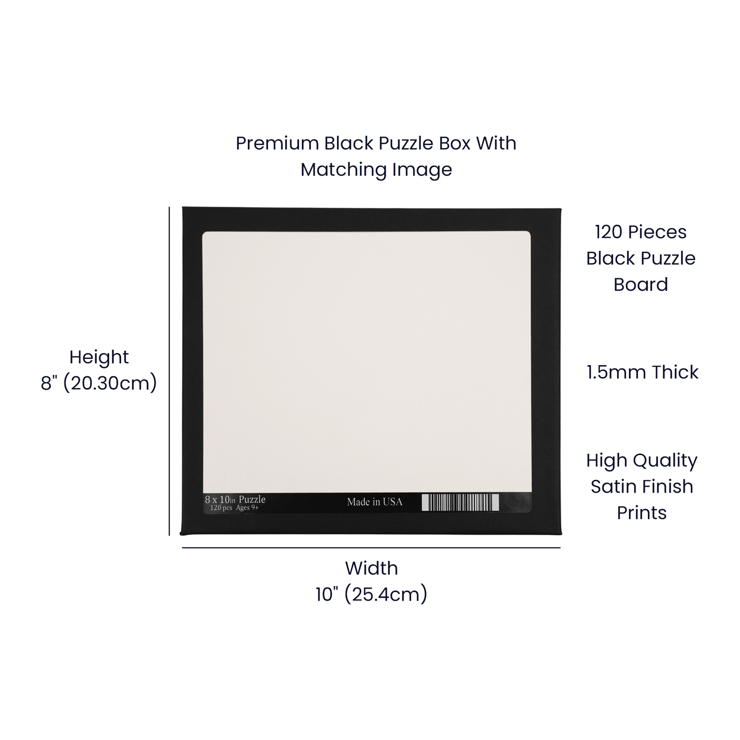 Merry Christmas Personalized Photo Puzzle 8" x 10"