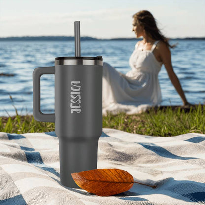 Custom Name Laser Engraved Tumbler