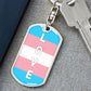 Trans Love Keychain