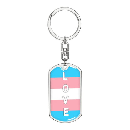 Trans Love Keychain