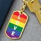 LGTBQ Love Keychain