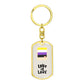 Non binary Love is Love Keychain