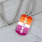 WLW Love -  Military Necklace Tag