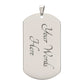 WLW Love -  Military Necklace Tag