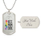 To My Mum - Best Mum Ever! Military Tag Pendant.