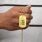 To My Mum - Best Mum Ever! Military Tag Pendant.