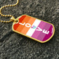 WLW Love -  Military Necklace Tag