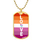 WLW Love -  Military Necklace Tag