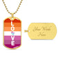 WLW Love -  Military Necklace Tag