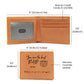 Graphic Leather Wallet for Dad