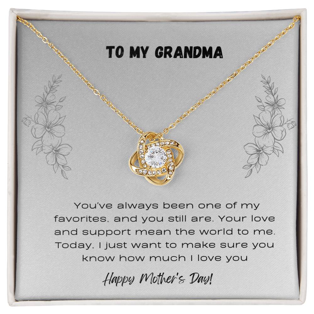 To Grandma - Love Knot Necklace